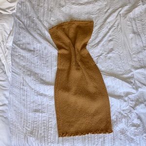 Mustard yellow tube dress